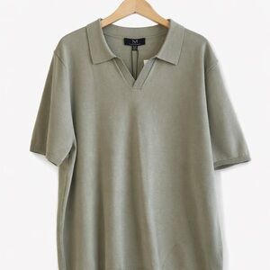 Magaschoni Sage Green Polo Shirt